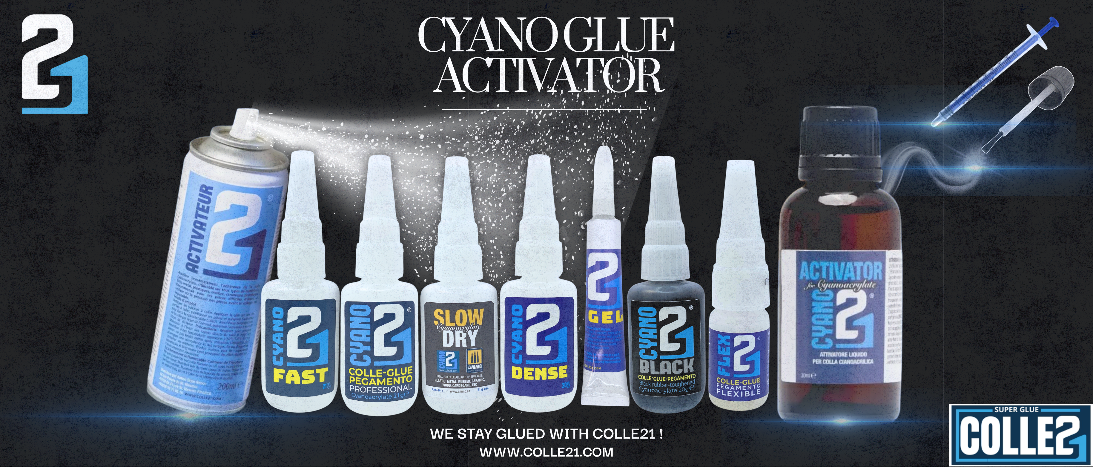 Producteurs de colle cyano