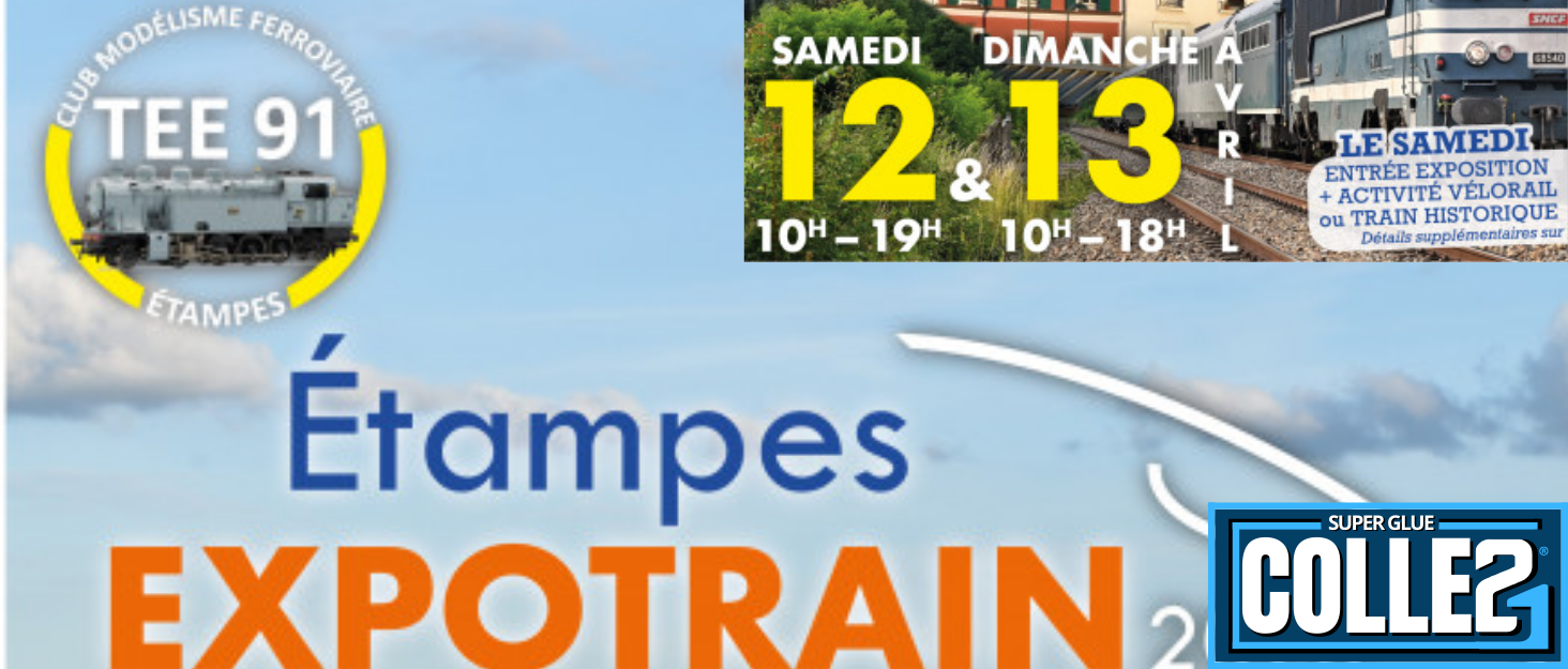 Étampes "ExpoTrain" le 12 et 13 Avril 2025