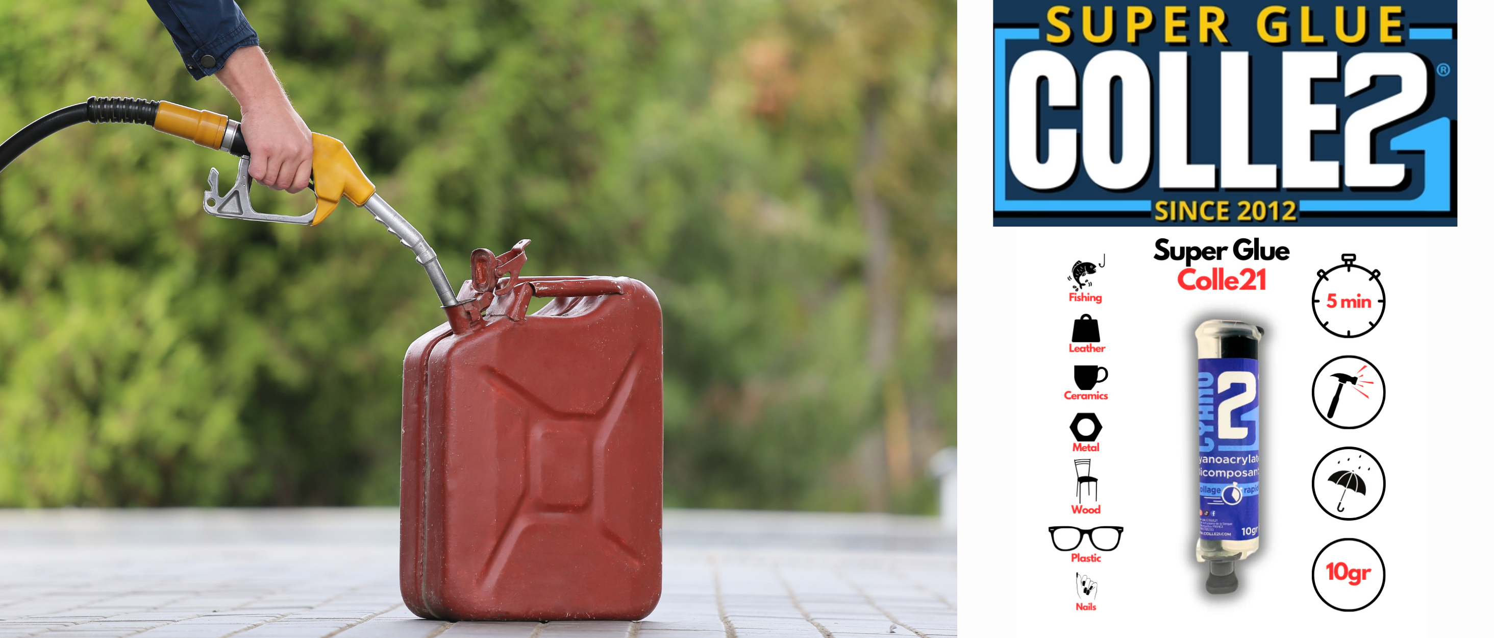 Quelle est la meilleure colle qui résiste à l’essence ?