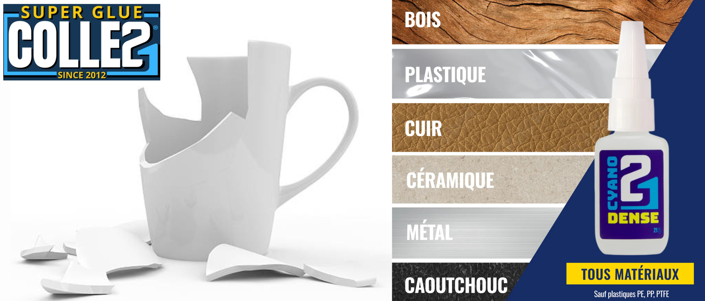 Quelle colle idéale pour réparer une tasse cassée