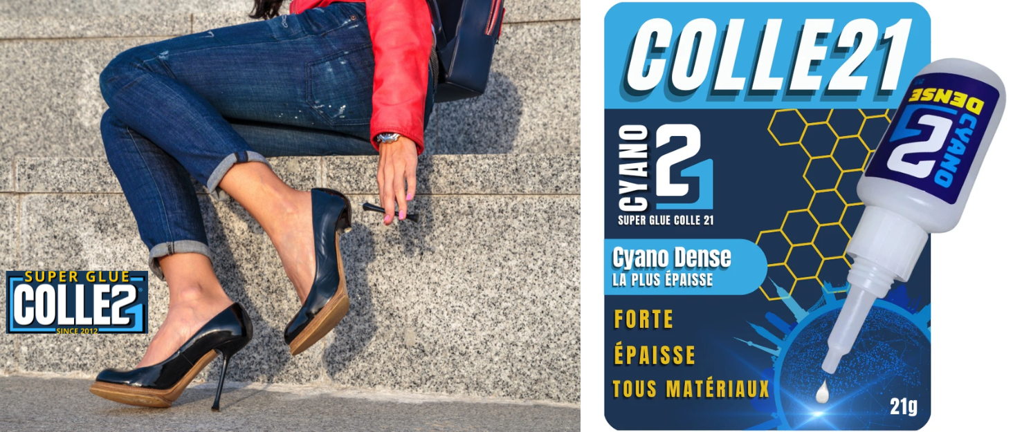 colle pour recoller une semelle ou talon de chaussure