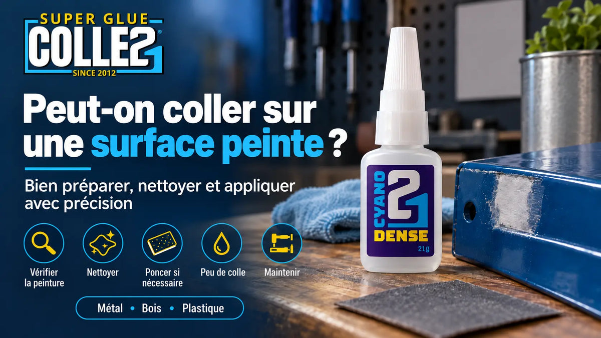 Peut-on coller sur une surface peinte ?