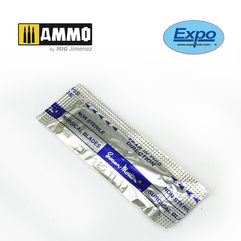 1 x Pack of 5 No. 11 Scalpel Blades colle 21