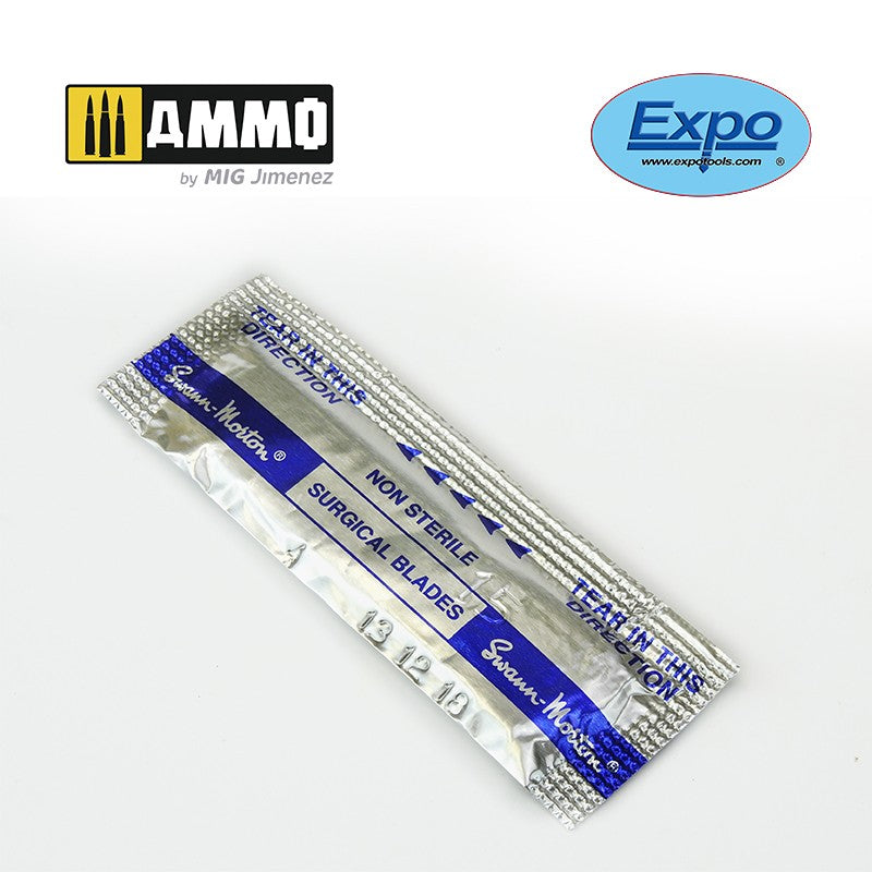 1 x Pack of 5 No. 15 Scalpel Blades glue 21