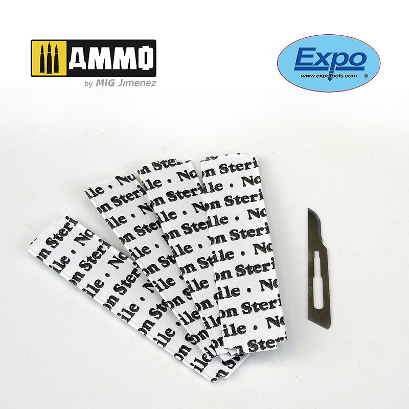 1 x Pack of 5 No. 15 Scalpel Blades colle 21