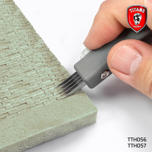 TITANS HOBBY : Graveur spécial pour modèles réduits à l'échelle 1/72 - graveur pour modélisme TTH057, graveur pour projets artistique colle 21