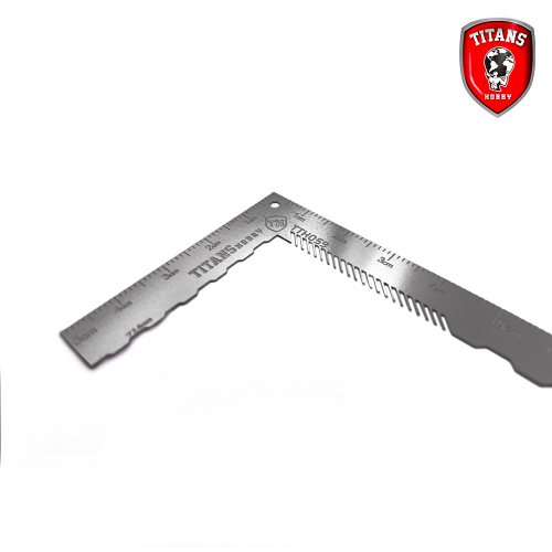 TITANS HOBBY TTH059 : Équerre en L avec gabarit pour gravure et découpe précise. Super Glue Colle 21