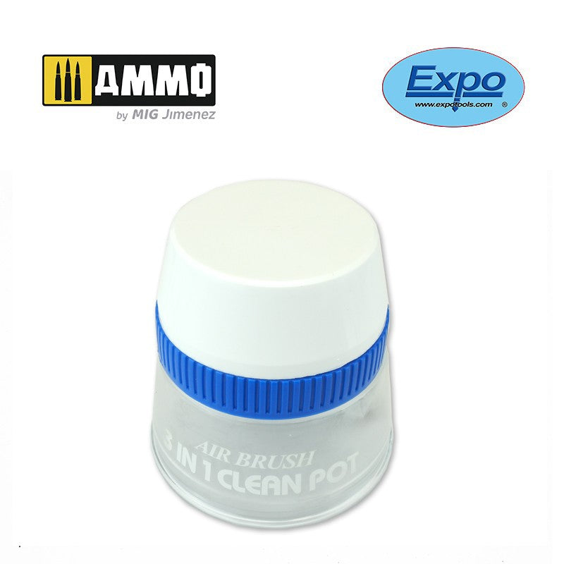 3 in 1 Airbrush Clean Pot colle 21