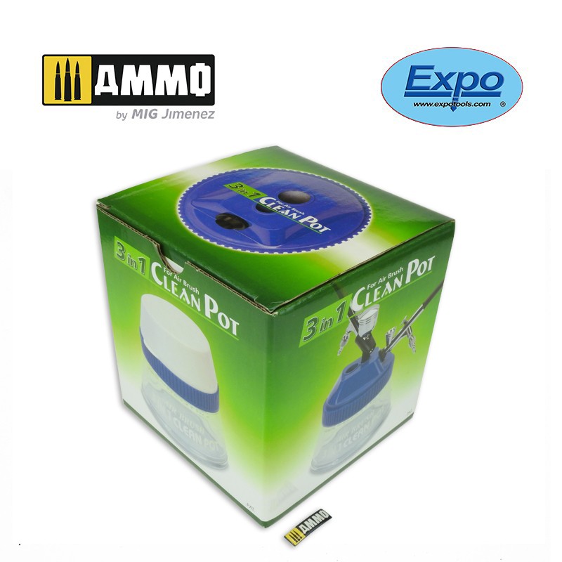 3 in 1 Airbrush Clean Pot colle 21