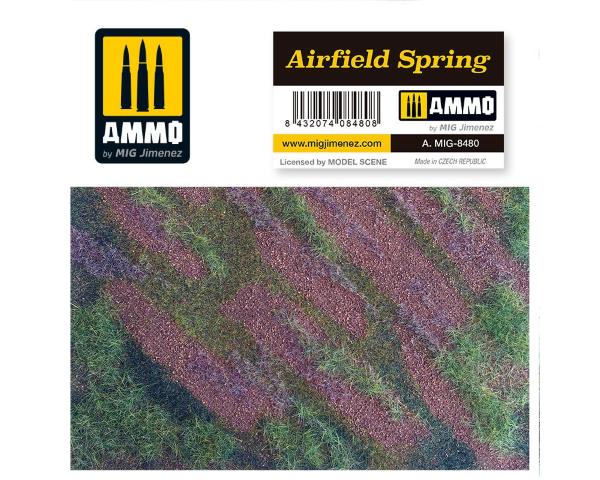 AIRFIELD SPRING - Terrain réaliste avec végétation colle 21