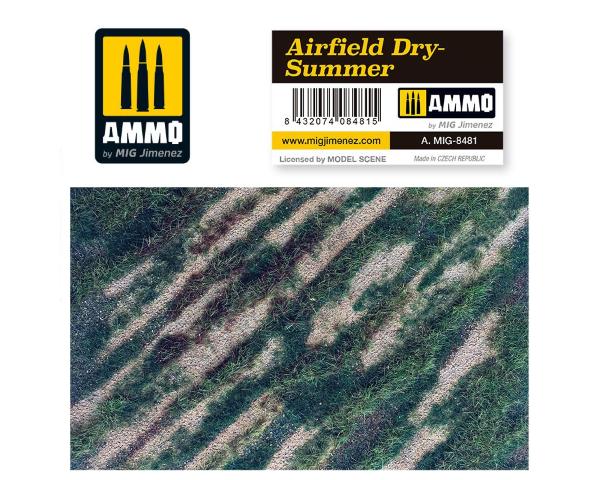 AIRFIELD DRY-SUMMER - Terrain réaliste avec végétation colle 21