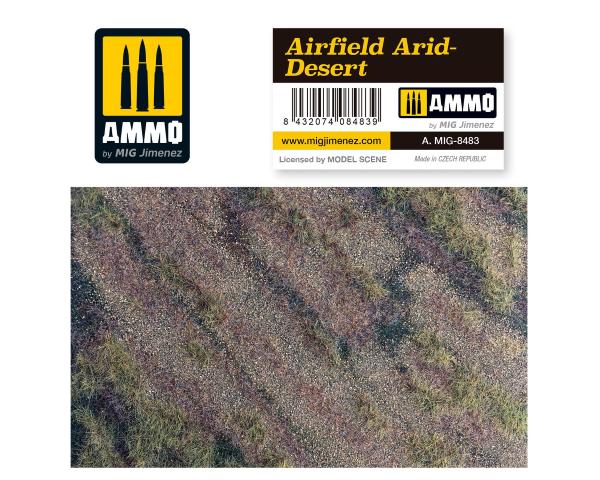 AIRFIELD ARID-DESERT - Terrain réaliste avec végétation colle 21