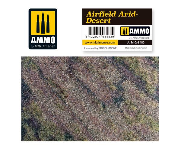 AIRFIELD ARID-DESERT - Terrain réaliste avec végétation