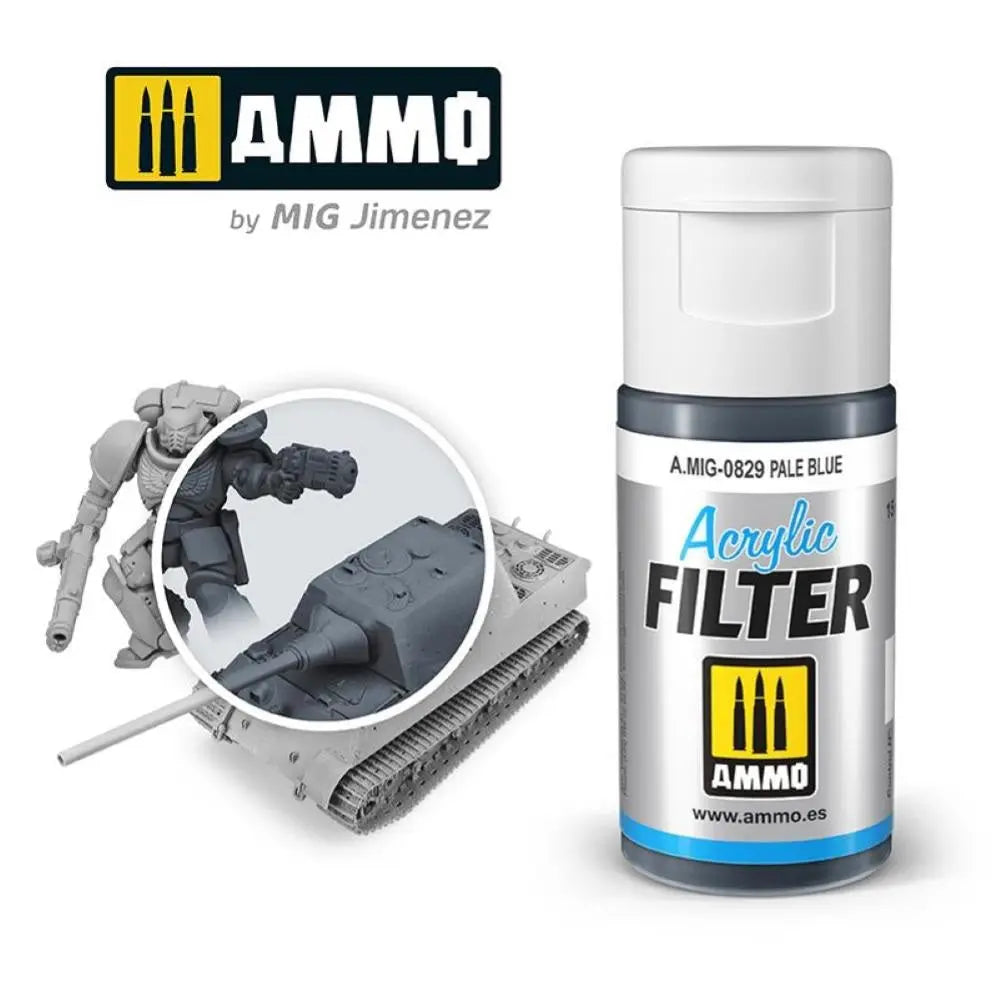 ACRYLIC FILTER Pale blue Amig0829 colle 21