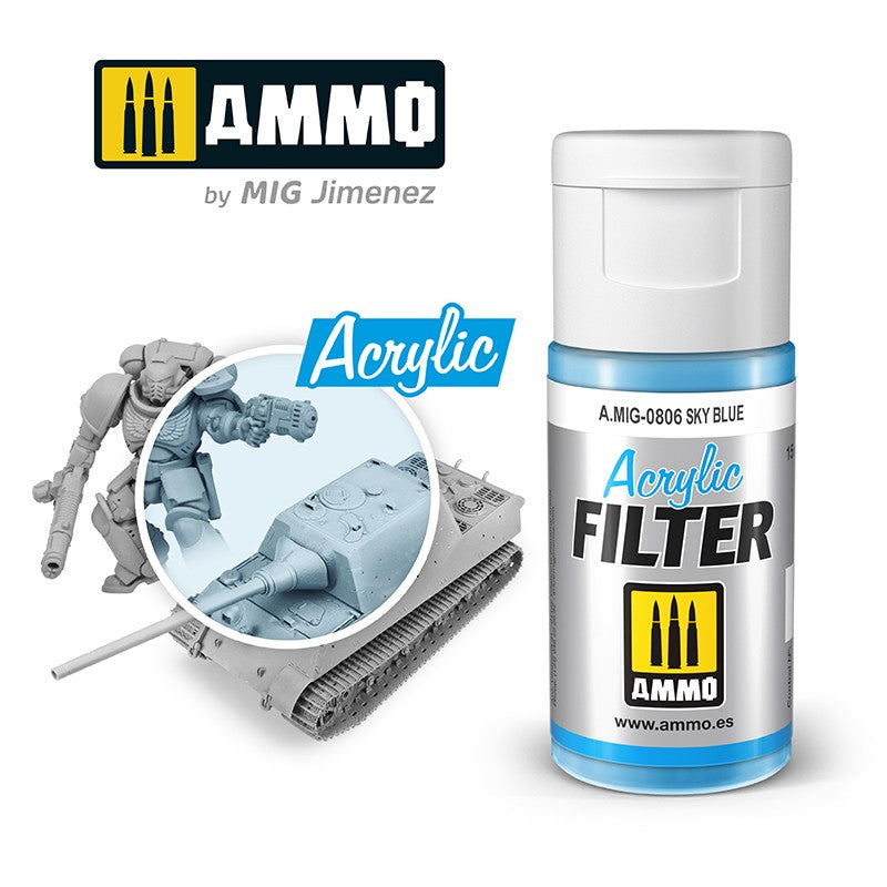 ACRYLIC FILTER Sky blue Amig0806 colle 21