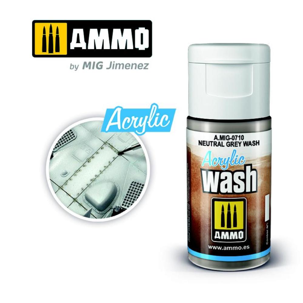 ACRYLIC WASH Neutral Grey Wash AMIG0710 colle 21