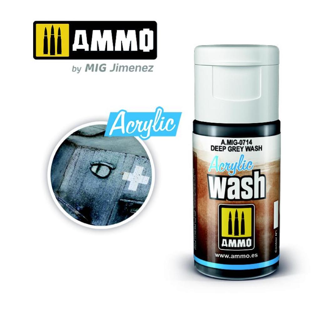 ACRYLIC WASH Deep Grey Wash AMIG0714 colle 21