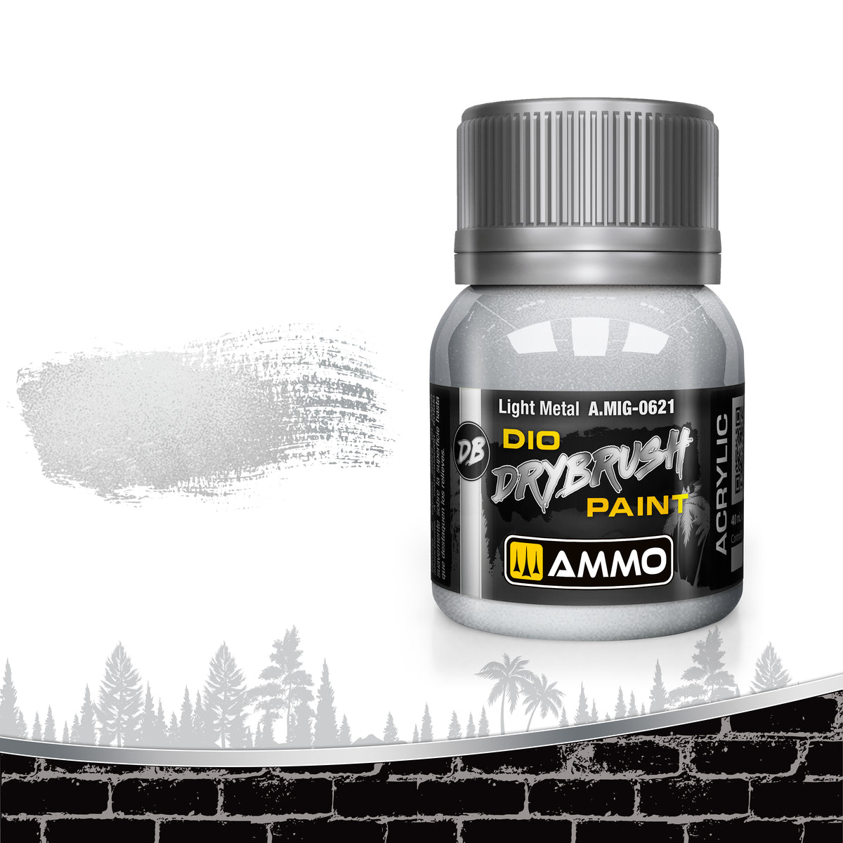 DRYBRUSH Light Metal - AMMO by Mig Jimenez
