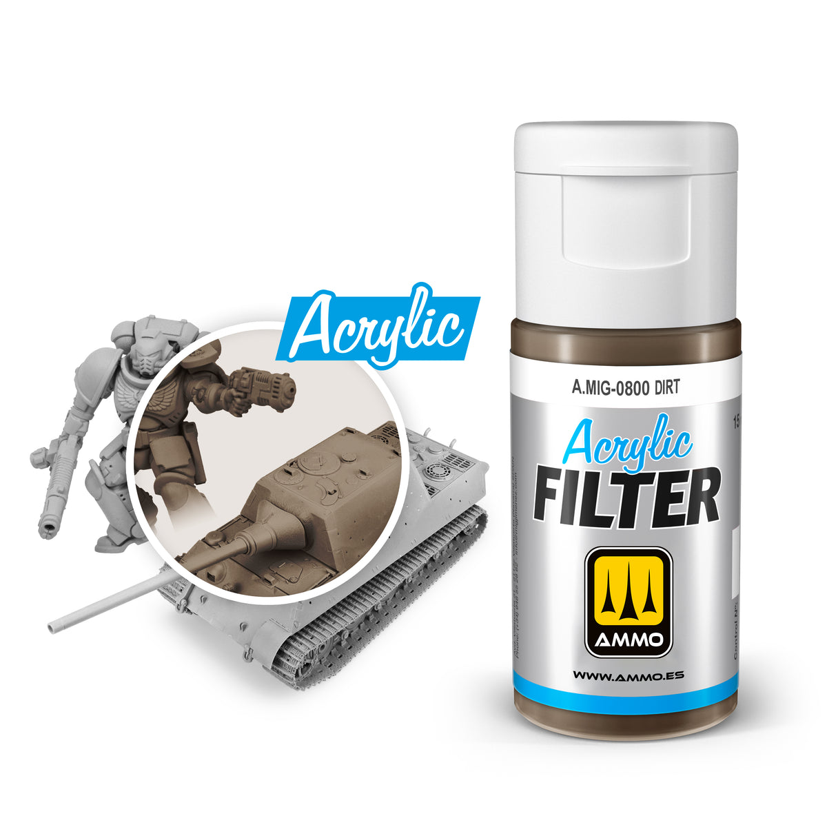 ACRYLIC FILTER Dirt - AMMO by Mig Jimenez