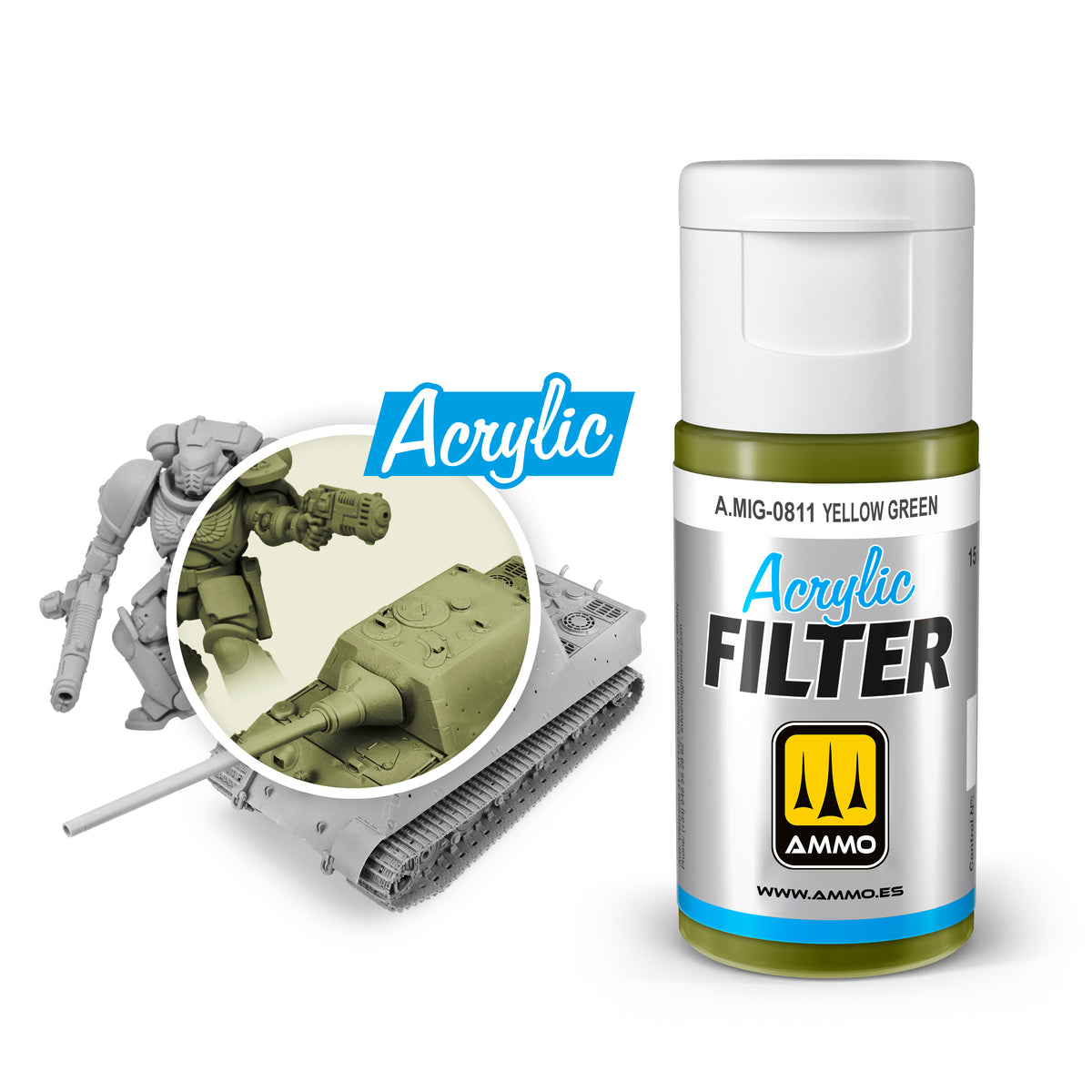 ACRYLIC FILTER Yellow Green - AMMO by Mig Jimenez