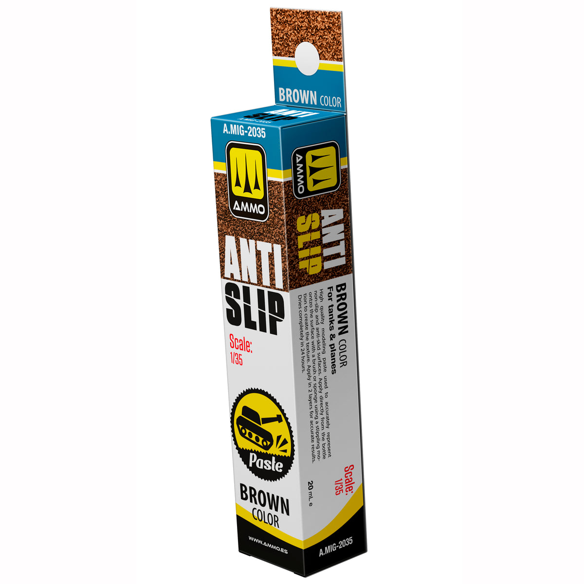 Anti-Slip Paste - Brown Color (20mL) - AMMO by Mig Jimenez