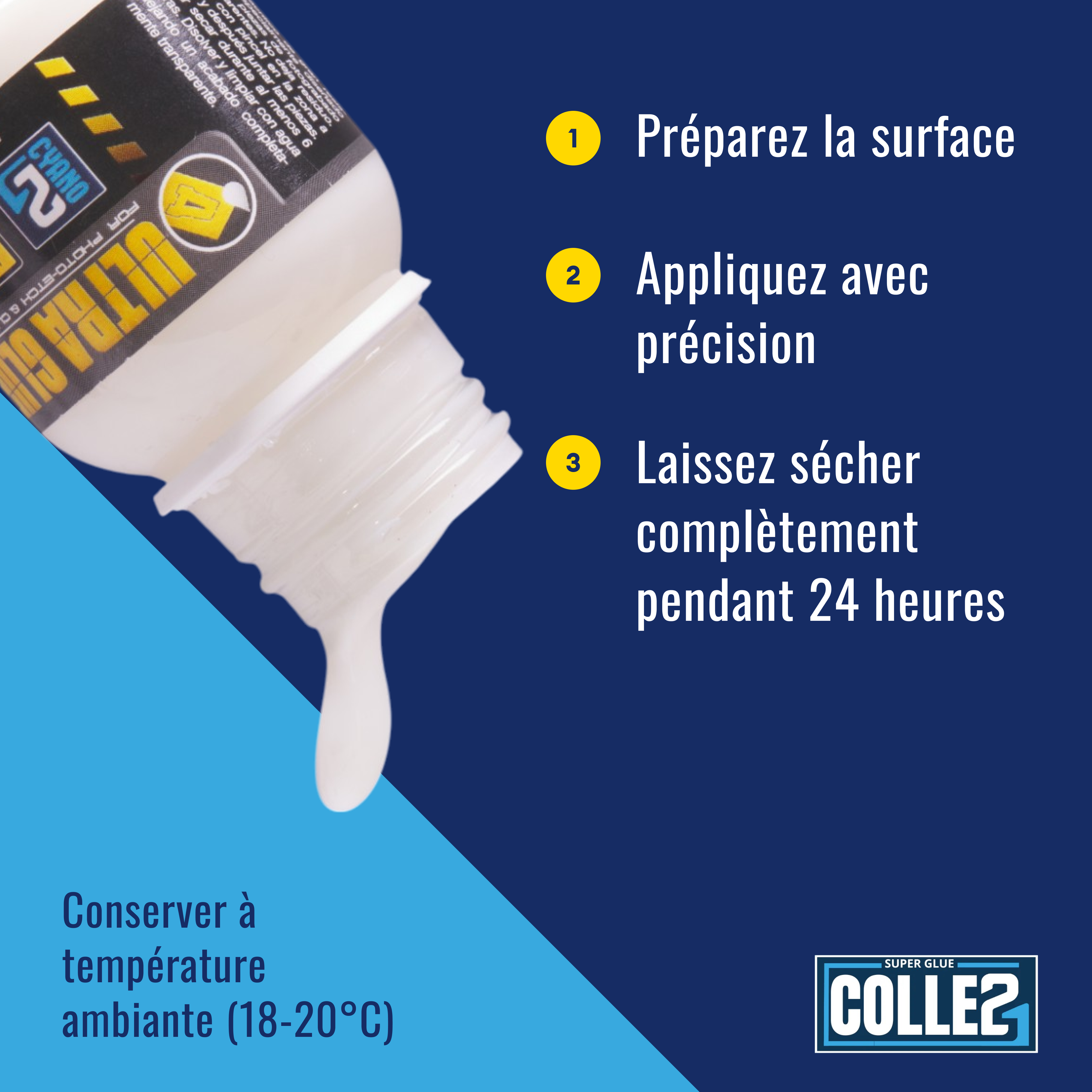 🧪 ULTRA GLUE Colle21, Colle Résine Colle21 & Ammo Mig – 40 ml. coller pièces photo-découpées, verrières transparentes, accessoires fragiles Produit pour bricolage & modélisme, pour des finitions parfaites !  ✨🔧 colle 21