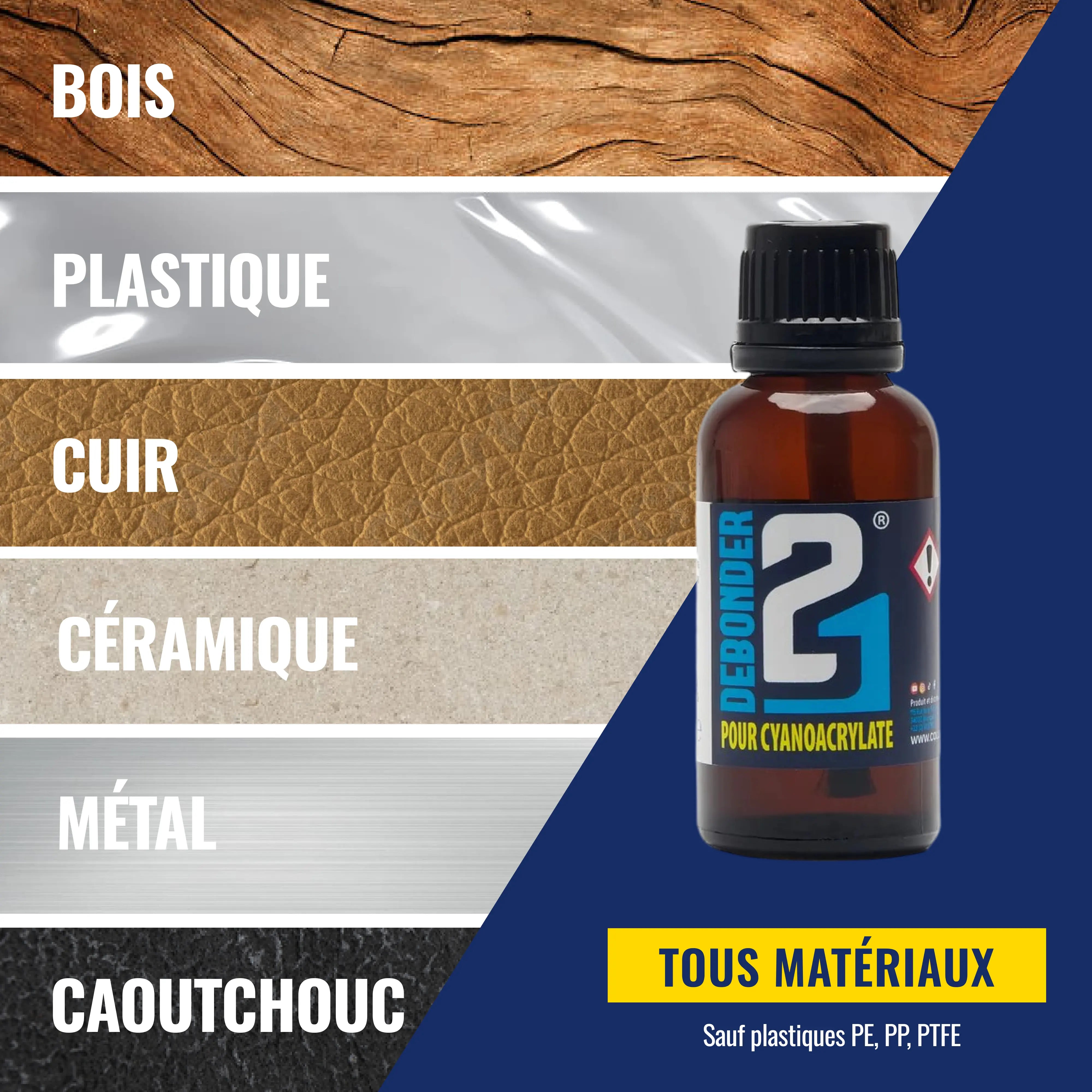 🚀 DEBONDER21 by Colle21 – Dissolvant pour Colle Cyanoacrylate | Enlève Facilement la Colle Cyanoacrylate pour des Finitions Impeccables colle 21