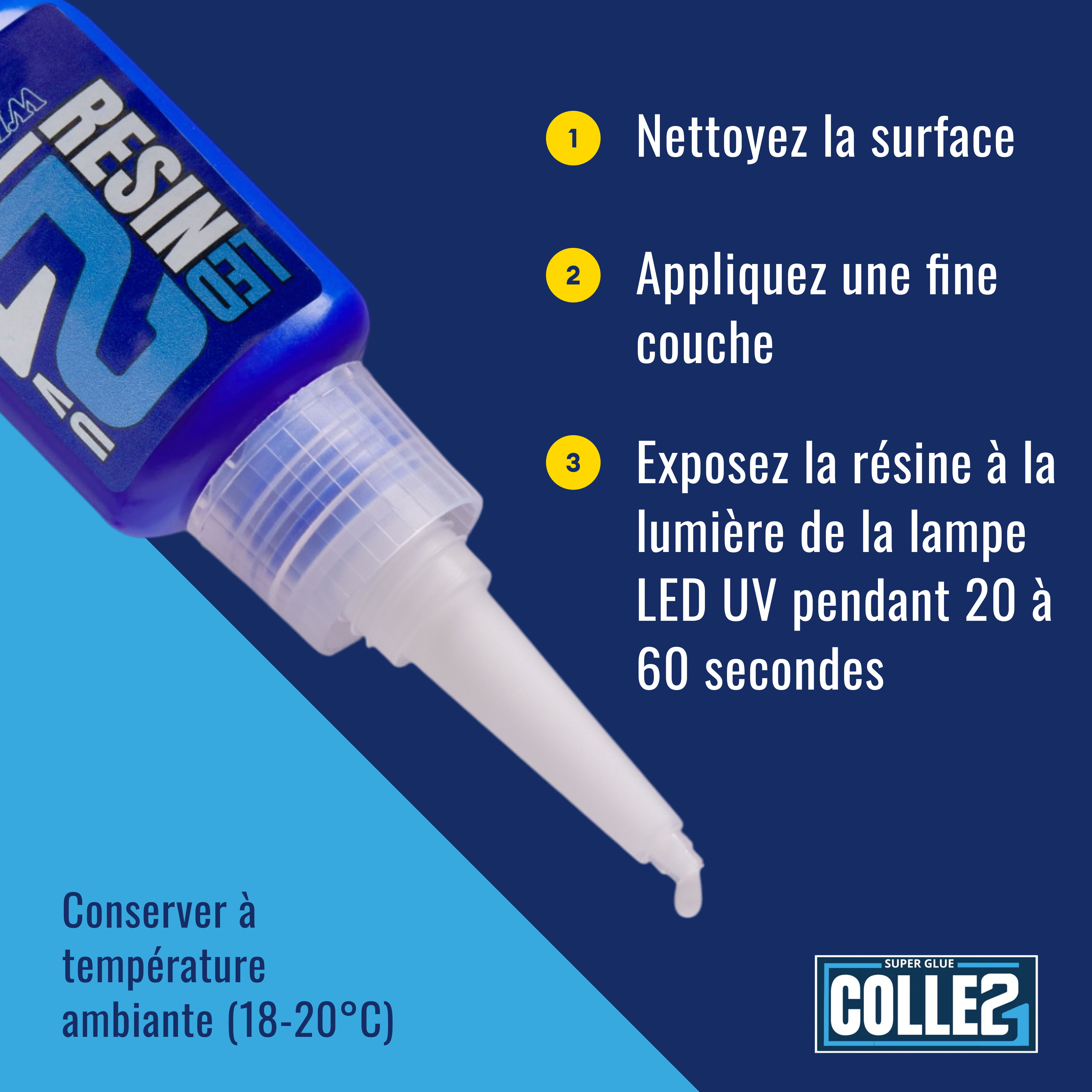 🧪 Résine Blanche LED UV Colle21 – 25g : Résine Époxy Monocomposant Haute Précision pour Modélisme, Bricolage et Créations DIY colle 21