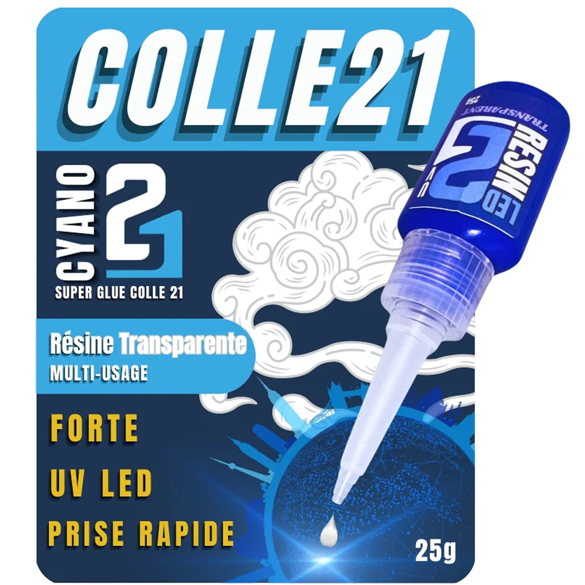 Résine UV LED Colle21