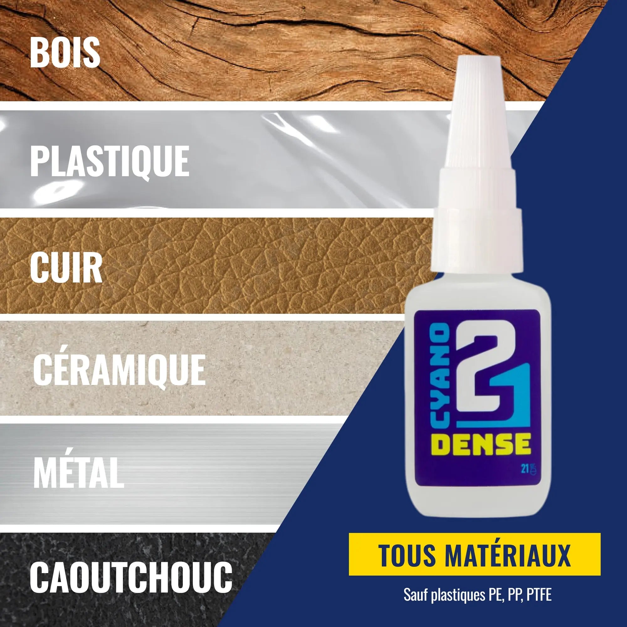 KIT ACTIVATEUR Colle21 Super Glue Colle21 DENSE + ACTIVATEUR LIQUIDE pour cyano 30ml -
Colle Extra-Forte Multi-Usages
Idéale pour le modélisme, le bricolage créatif et les réparations techniques exigeantes.🛠️ Colle 21