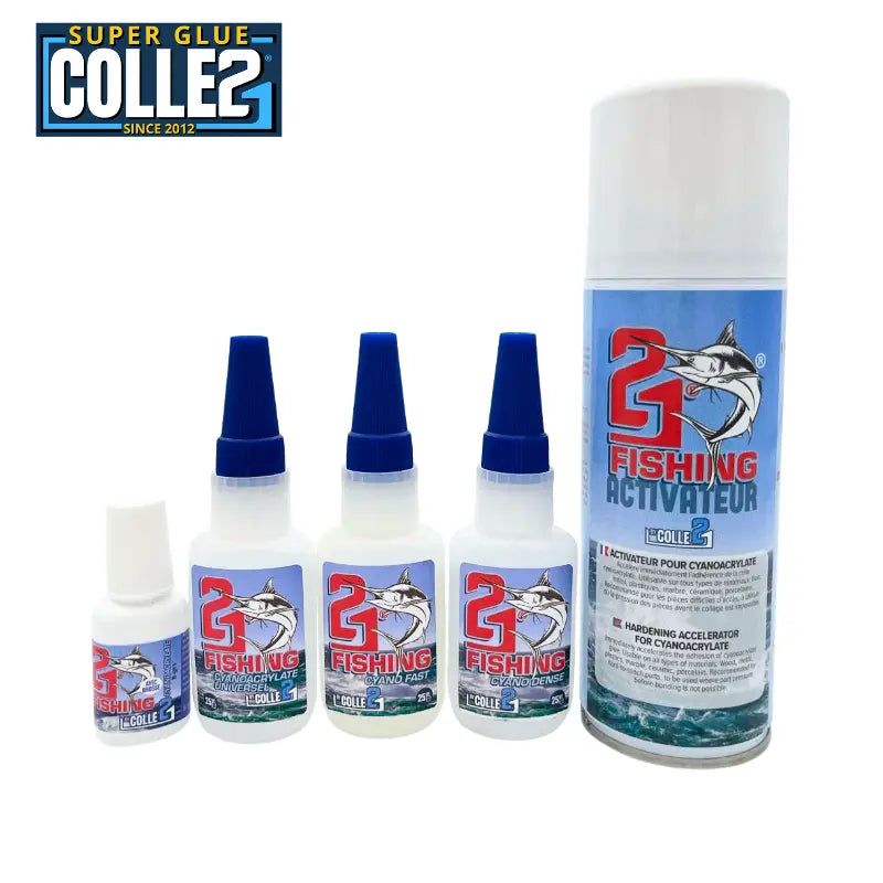 Kit Fishing Colle21 – 5 Produits pour des Collages Précis, Rapides et Résistants !