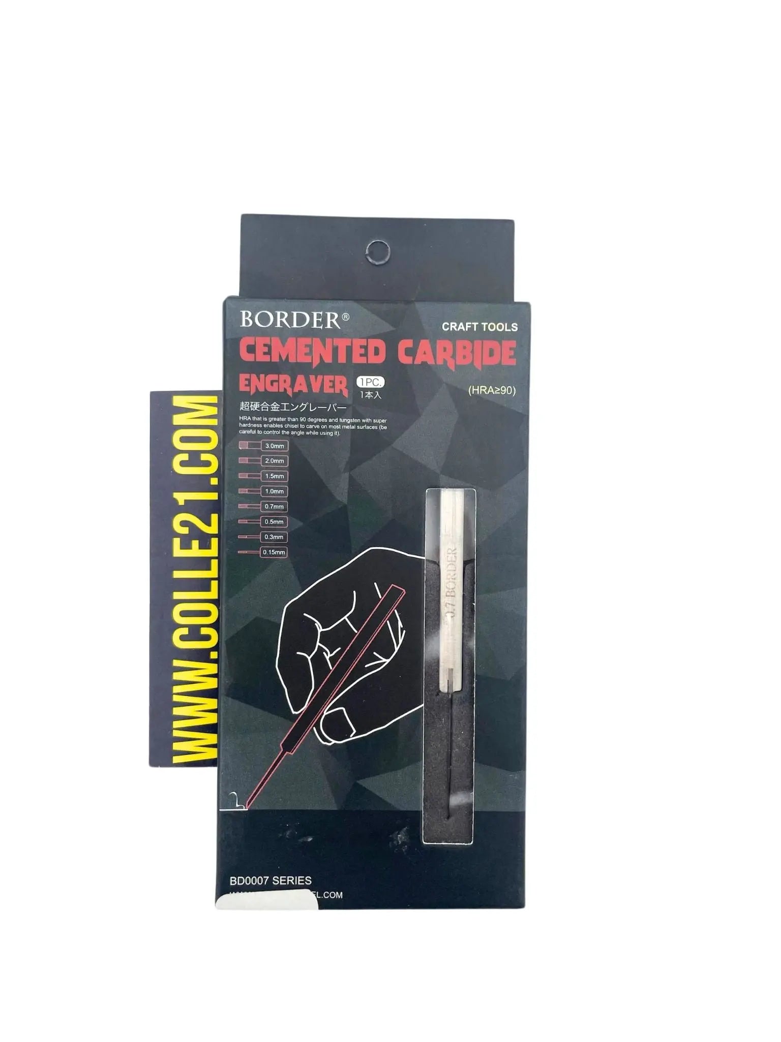 BORDER CEMENTED CARBIDE ENGRAVER BD0007-0.5 by Colle21 glue 21