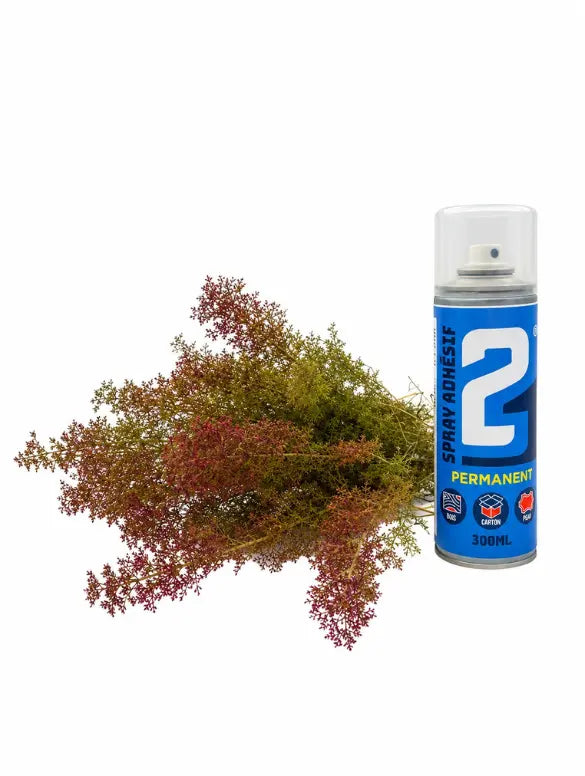 Teloxis Artista Kit 20 Γ 30 cm + Permanent Adhesive Spray 300 ml β Realistic Vegetation for Dioramas, Models and Nativity Scenes