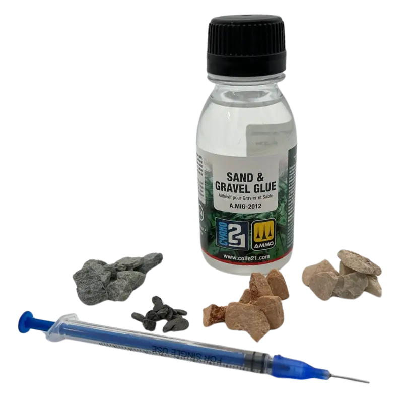 Display Pierre Décorative + Colle Sand & Gravel by Colle21/AmmoMig