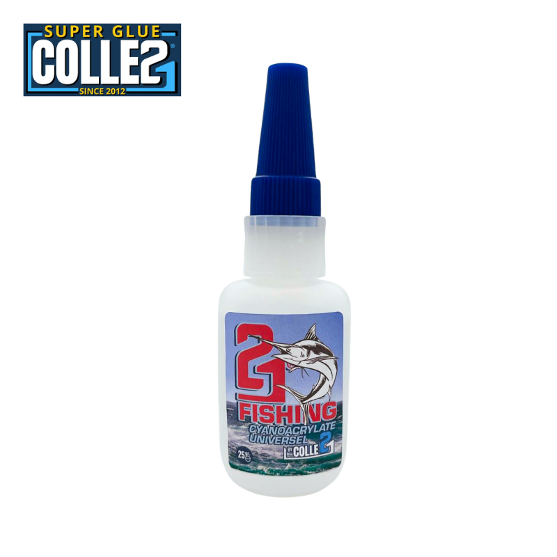 Super Glue Colle21 Colle Cyanoacrylate FISHING 25g | Colle Forte à Séchage Rapide Multi-Matériaux pour Leurres et Accessoires de Pêche