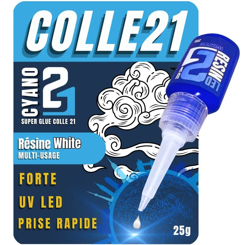 Résine Blanche LED UV Colle21