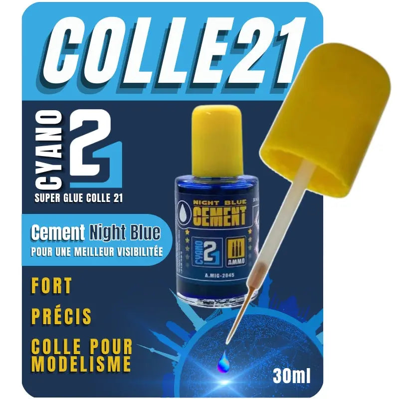 EXSTRA THIN CEMENT NIGHT BLUE by Colle21/AmmoMig