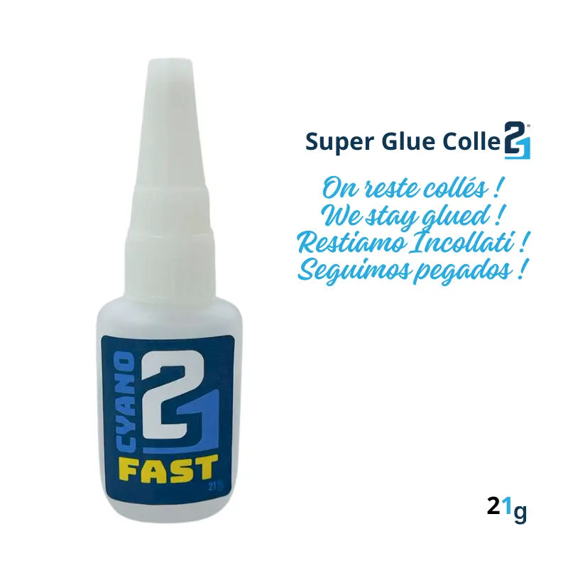🚀 Colle21 FAST 21g | Super Glue Ultra-Liquide à Séchage Express – Colle Extra-Forte Multi-Usages
Idéale pour le modélisme, le bricolage créatif et les réparations techniques exigeantes.🛠️ colle 21
