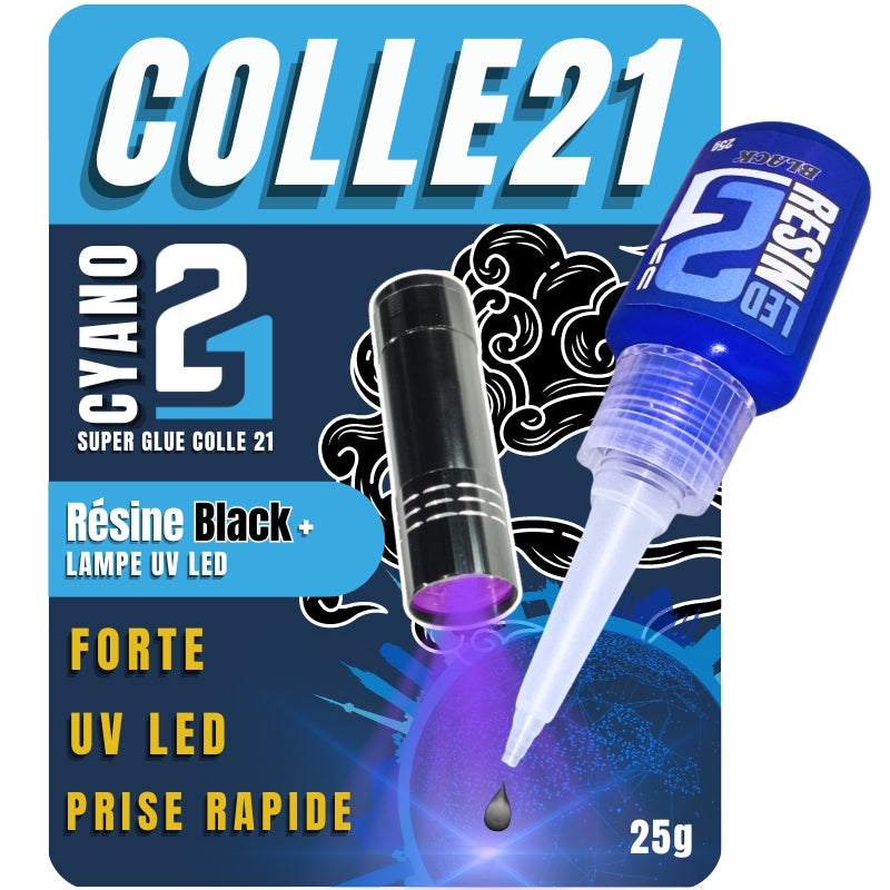 RESINE NOIRE LED UV Colle21