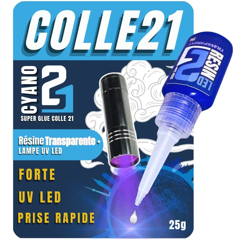 Résine Transparente LED UV Colle21