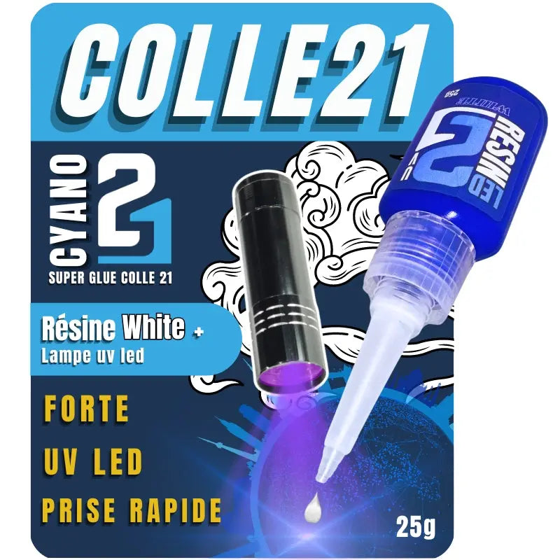 Colle Résine Blanche LED UV