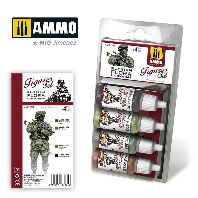 A.MIG-7031 Russian Flora Uniforms Figures Set Super Glue Colle 21