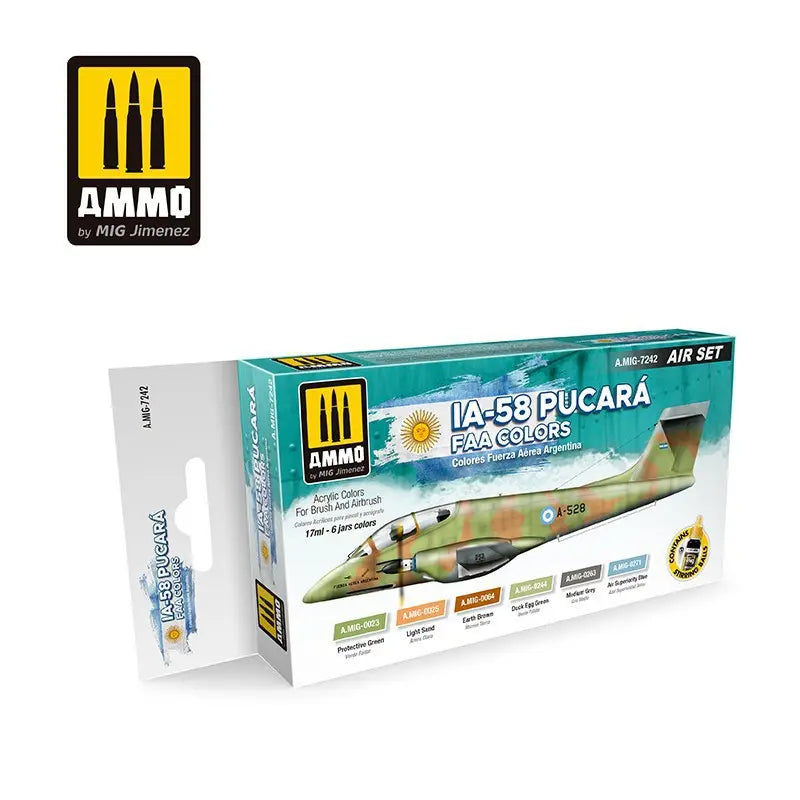 A.MIG-7242 IA-58 Pucará FAA Colors Super Glue Colle 21