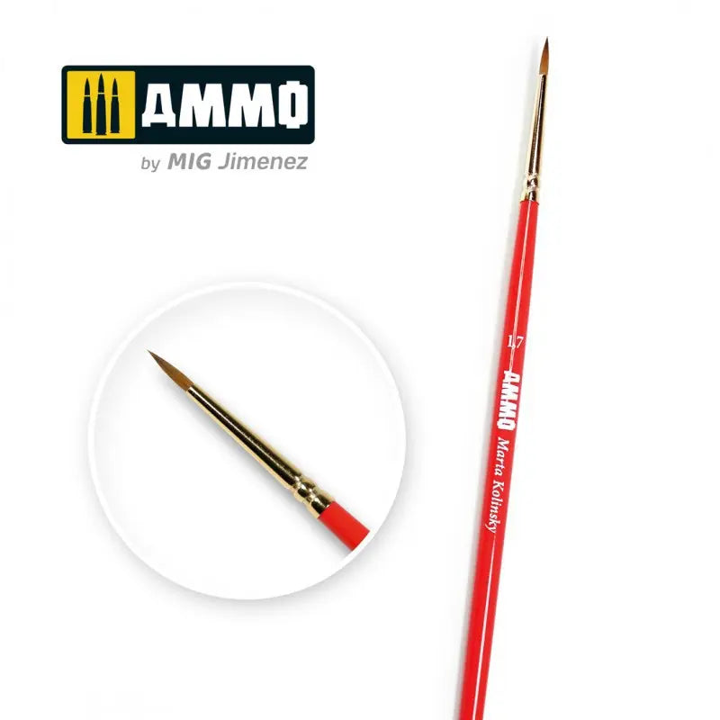MIG A.MIG-8713 1.7 AMMO Marta Kolinsky Brush Super Glue Colle 21