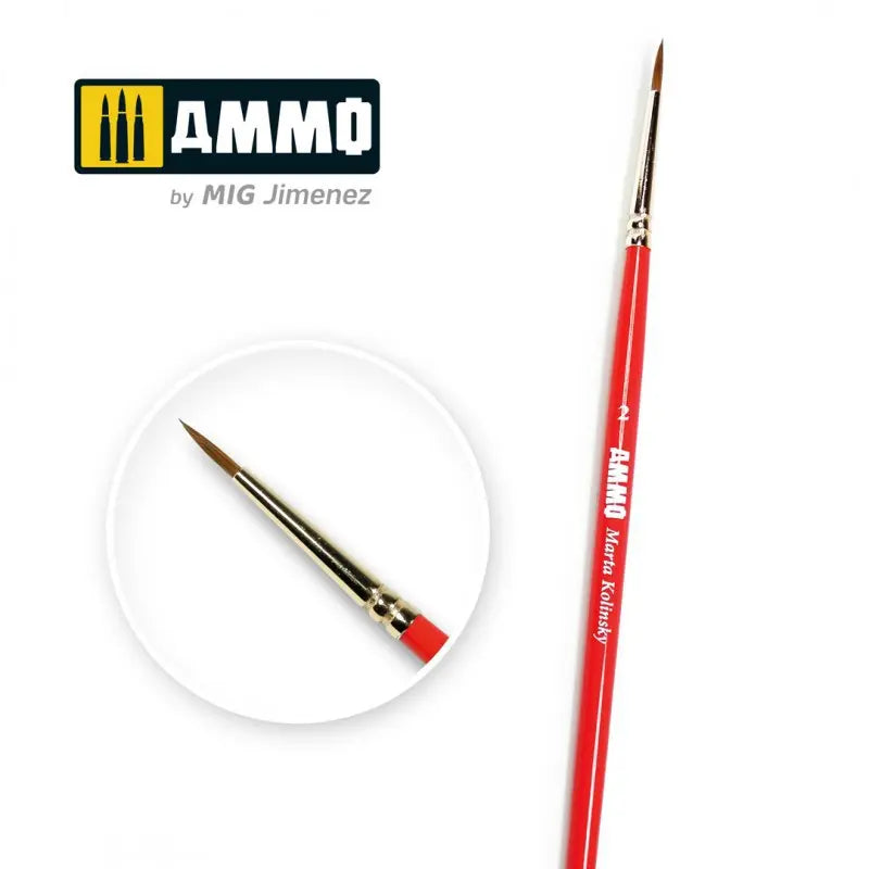 MIG A.MIG-8714 2 AMMO Marta Kolinsky Brush Super Glue Colle 21