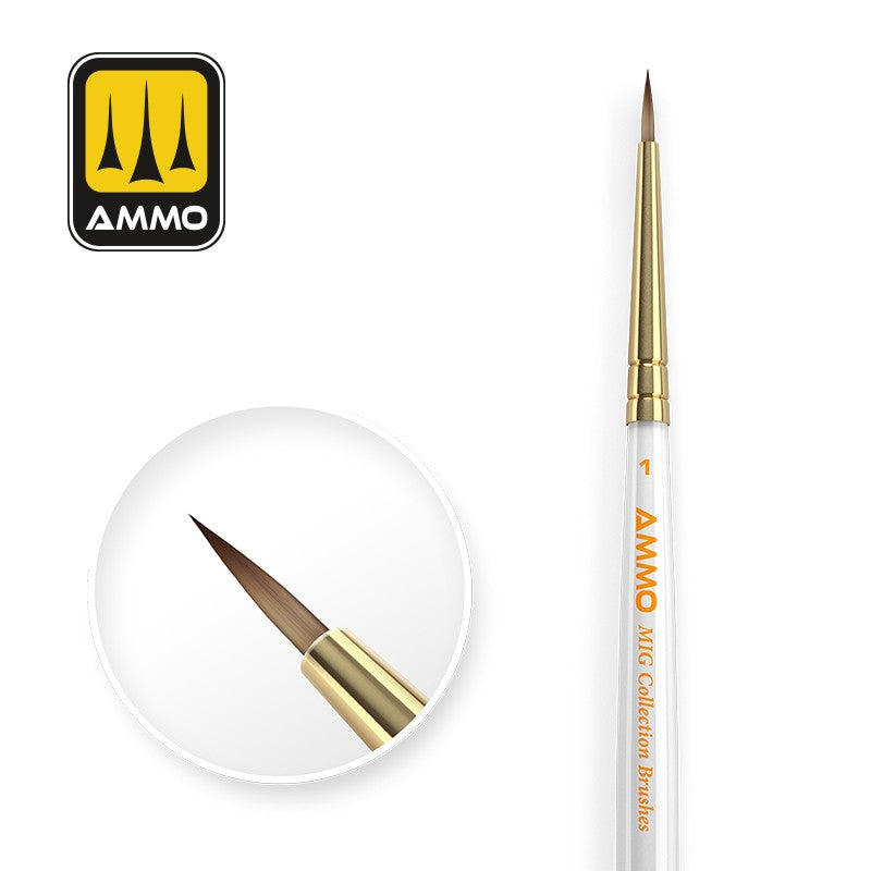Ammo Mig A.MIG-8717 Collection Brushes Conical Ø1 Super Glue Colle 21