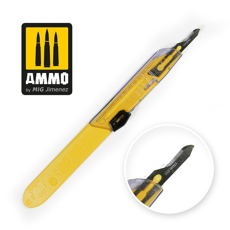 Ammo® Cutter desechable, con cuchilla curva (15) a.mig-8698