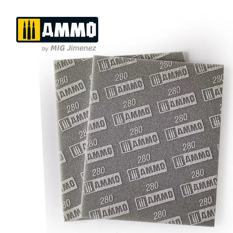 Éponge abrasive grain 280 (2pcs) A.Mig-8558 Super Glue Colle 21
