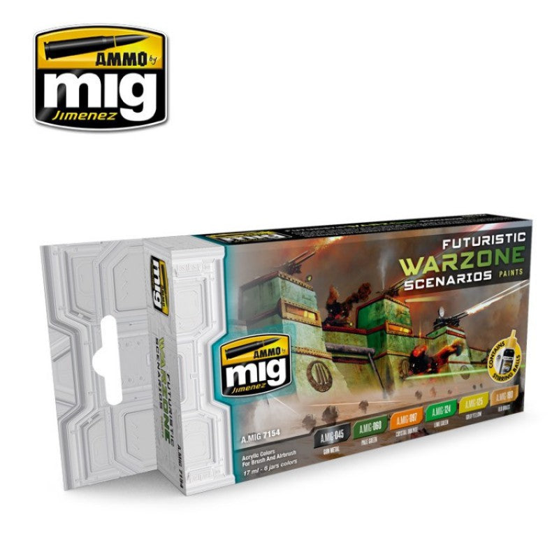 A.MIG-7154 Futuristic Warzone Scenarios Paints Super Glue Colle 21