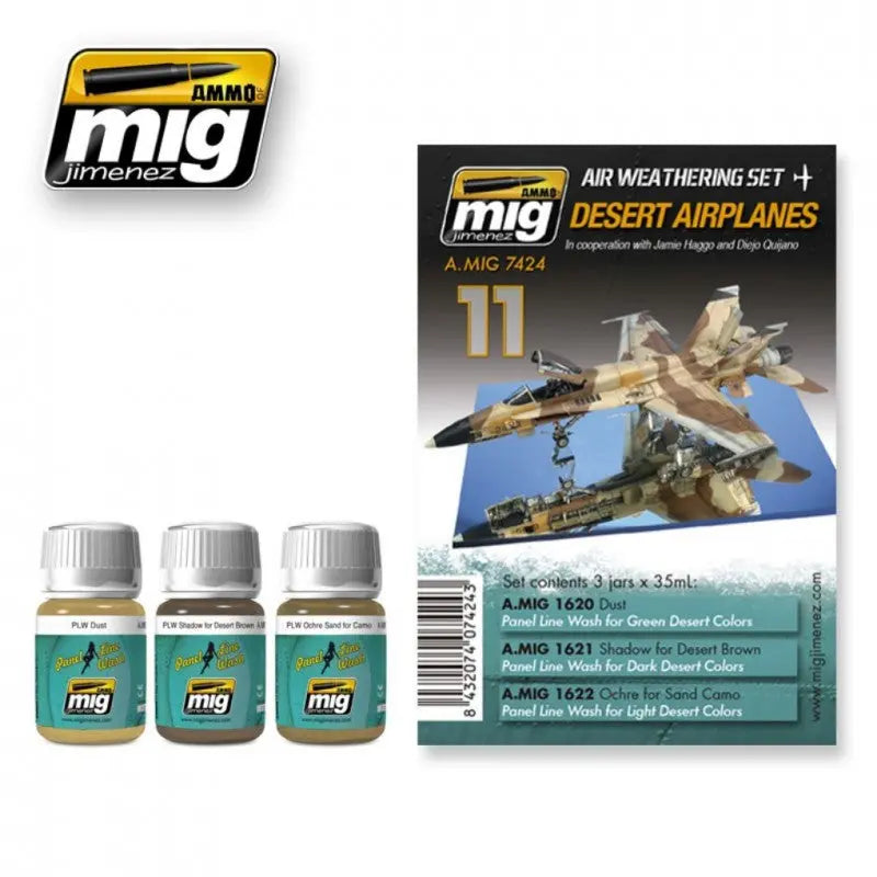 A.MIG-7424 Desert Airplanes Super Glue Colle 21